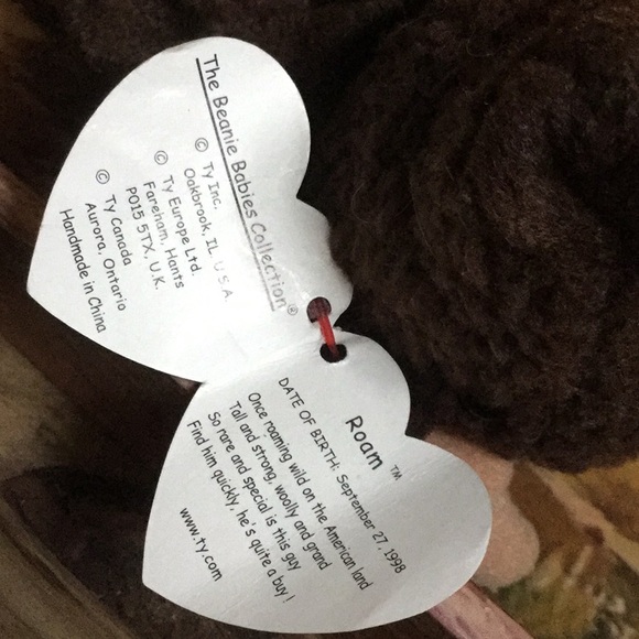 Beanie baby buffalo roam collectable western cabin birthday day Easter basket - Picture 5 of 5